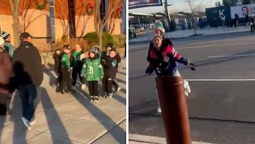 8-year-old Eagles fans relentlessly trash-talk Giants supporter in hilarious showdown