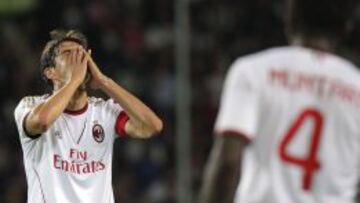 Kaká se lamenta durante el partido ante el Torino.