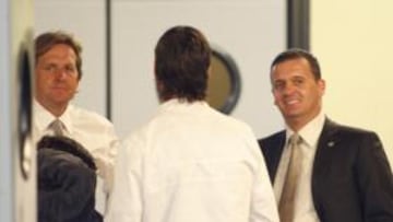 <b>REAL MADRID </b>Schuster, Mijatovic y Calderón.