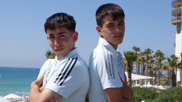 Dani Rodr&iacute;guez y DAni P&eacute;rez, jugadores de la Sub-17.