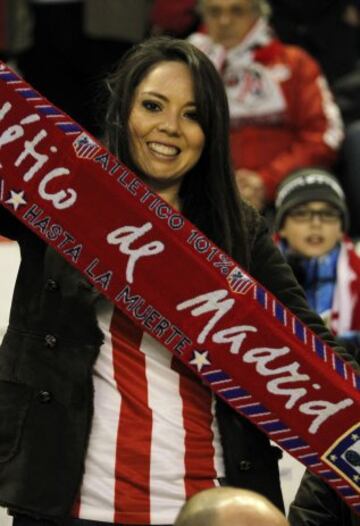 Afición del Atlético de Madrid.