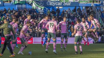 El Betis, de rosa esta temporada. 