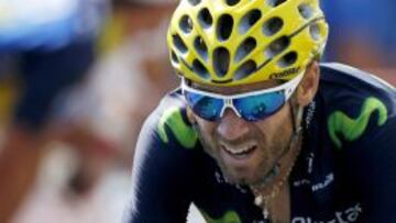 Alejandro Valverde durante la decimocuarta etapa del Tour de Francia 2015.