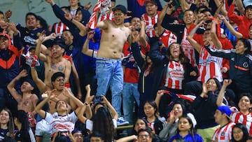 Fans o Aficion during the 10th round match between Pumas UNAM and Guadalajara as part of the Liga BBVA MX, Torneo Clausura 2025 at Olimpico Universitario Stadium, on March 01, 2025 in Mexico City, Mexico.