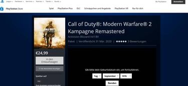 COD Modern Warfare 2 Remastered: precio, tráiler y fecha; filtrado en PS Store