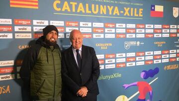 Arturo Vidal apoyó a Chile en su amistoso contra Cataluña