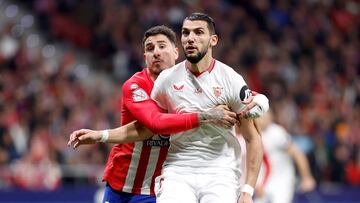 Rafa Mir y Giménez, en el Atlético-Sevilla de Copa.