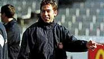 EN FORMA. Raúl Tamudo se entrenó ayer en el Olímpico de Montjuïc.