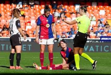 15/12/24 FUTBOL FEMENINO 
PARTIDO PRIMERA DIVISION FEMENINA
VALENCIA - FC BARCELONA EN EL ESTADIO DE MESTALLA

MARTA TORREJON GRAHAM HANSEN