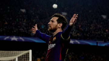 14/ 03/ 18 CHAMPIONS LEAGUE 
 PARTIDO OCTAVOS VUELTA 
 BARCELONA - CHELSEA 
 TERCER GOL MESSI 3-0 ALEGRIA