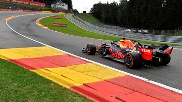 Max Verstappen, durante la clasificaci&oacute;n del GP de B&eacute;lgica 2020 en Spa.