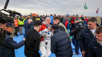 NASA’s oldest astronaut has returned to his home planet after spending the days leading up his 70th birthday off-world.