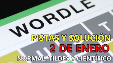 Wordle en español, científico y tildes para el reto de hoy 2 de enero: pistas y solución