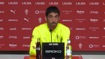 02-05-25. COTE, CAPITÁN DEL SPORTING, EN LA RUEDA DE PRENSA EN MAREO.