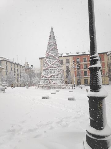 Los monumentos de Madrid cubiertos de nieve