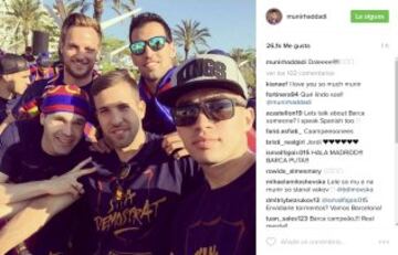 La celebración de los Campeones de Liga en sus redes sociales