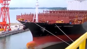 Así es el Toconao, el barco de bandera de Liberia que arrojó pellets de plástico a la costa de Galicia