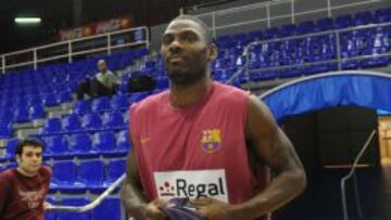 EL MVP, CON GANAS. Pete Mickeal luchará en Tel Aviv para que el Barça siga líder en Europa.