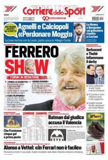 Portadas de la prensa deportiva