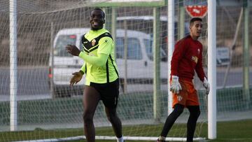 07-01-19
 ELCHE
 ENTRENAMIENTO
 FLORENTIN POGBA Y EDGAR BADIA