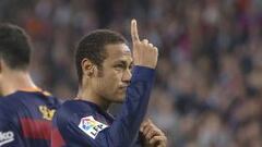 Neymar celebra el gol