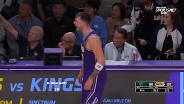 ¡Doncic estalló contra los árbitros en pleno partido tras su expulsión!