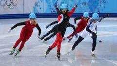 El canadiense Charles Hamelin gan&oacute; la primera prueba de patinaje en pista corta.