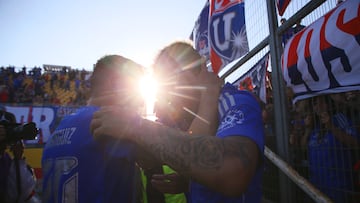 Futbol, Universidad de Chile vs Deportes Limache
Fecha 27, Liga de primera 2025.
El jugador de Universidad de Chile Leandro Fernandez celebra tras marcar un gol contra Deportes Limache durante un partido de la liga de primera disputado en el estadio Santa Laura de Santiago, Chile.
09/11/2025
Dragomir Yankovic/Photosport
Football, Universidad de Chile vs Deportes Limache
27th turn, 2025 First division league.
Universidad de ChileÕs player Leandro Fernandez celebrates after scoring against Deportes Limache during a first division league match at the Santa Laura stadium in Santiago, Chile.
09/11/2025
Dragomir Yankovic/Photosport