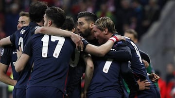 Piña tras el gol de Griezmann.