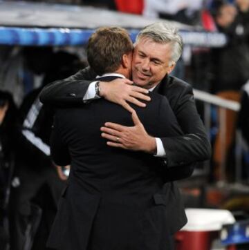 Brendan Rodgers y Carlo Ancelotti.