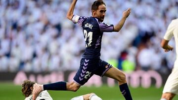 Míchel, capitán del Real Valladolid.