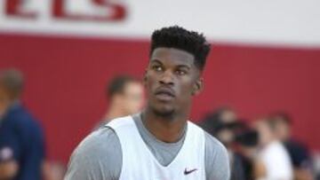 Jimmy Butler, durante la concentración del Team USA en Las Vegas.