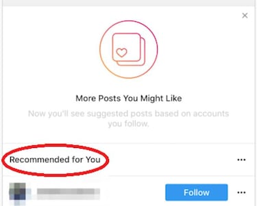 Instagram comenzará a mostrar imágenes recomendadas