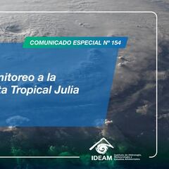 Tormenta Tropical Julia: así avanza, trayectoria y zonas afectadas en Colombia