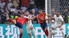 Le Normand y Morata en el España-Inglaterra de la final de la Eurocopa 2024. Primero España, ahora, Atleti.