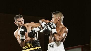 Cristóbal Lorente y Elías Vega en su combate en Rubí, Barcelona.