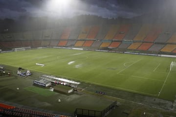 Así está la cancha del Atanasio, previo al duelo con Fluminense