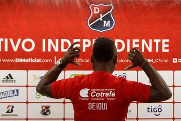 Déinner Quiñones fue presentando como nuevo jugador de Independiente Medellín tras su paso por América de Cali y Atlético Nacional.