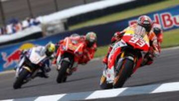 Marc Márquez empieza el fin de semana dominando en Indianápolis.