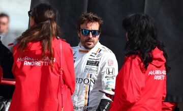 El primer test de Fernando Alonso en la Indy 500