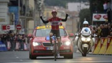 Tony Gallopin, en la meta.