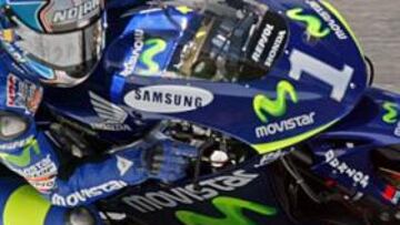 <B>'SÓLO' TERCERO. </B>Pedrosa no puedo rebajar sus tiempos del viernes.