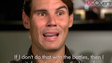 Rafa Nadal's water bottle ritual explained