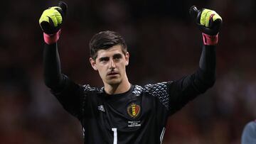 Action photo during the match Hungria vs Belgica, Corresponding to eights final  of the XV France UEFA Euro 2016 at Stade de Toulouse in France
 
 Foto de accion durante el Partido Hungria vs Belgica, Correspondiente a los Octavos de Final de la XV UEFA  Eurocopa Francia 2016, en el Estadio Stade de Toulouse en France, en la foto:Thibuat Courtois de Belgica
 
 26/06/2016/MEXSPORT/BPI/ Kieran  McManus