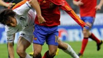 Pedro, en su debut con España