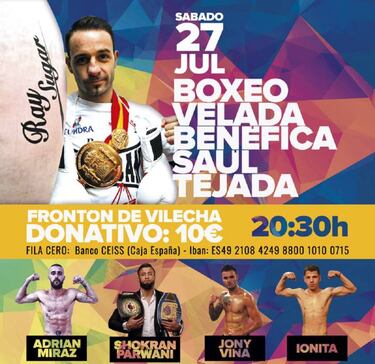 Saúl Tejada vuelve a recibir el apoyo del boxeo este sábado