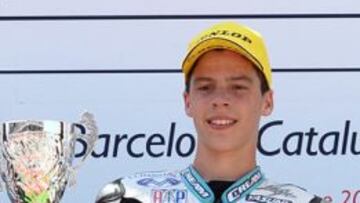 FUTURO. Joan Mir, en un podio del FIM CEV Repsol.