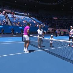 Seguramente Nadal nunca se ha visto en una de estas: atentos a la escena con la niña