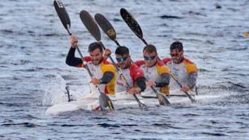 El K-4, español, liderado por Saúl Craviotto.