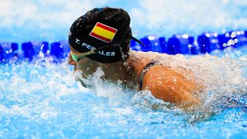 Teresa Perales compite durante los Mundiales de Nataci&oacute;n Paral&iacute;mpica.